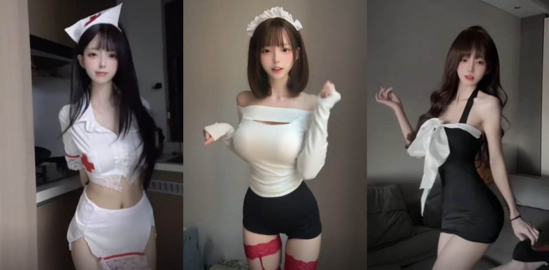 抖音200万粉丝网红 小马漫漫 最新福利来袭 情趣装展露绝美身姿 黄瓜插穴自慰淫荡至极！-51吃瓜网