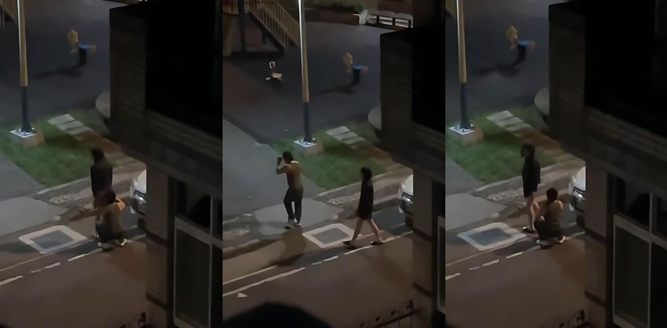 台湾小区楼下偷拍视频火爆网络 黑色大衣美女真空上阵 被男子当街舔臀 画面火爆至极！ - 51吃瓜网-51吃瓜网
