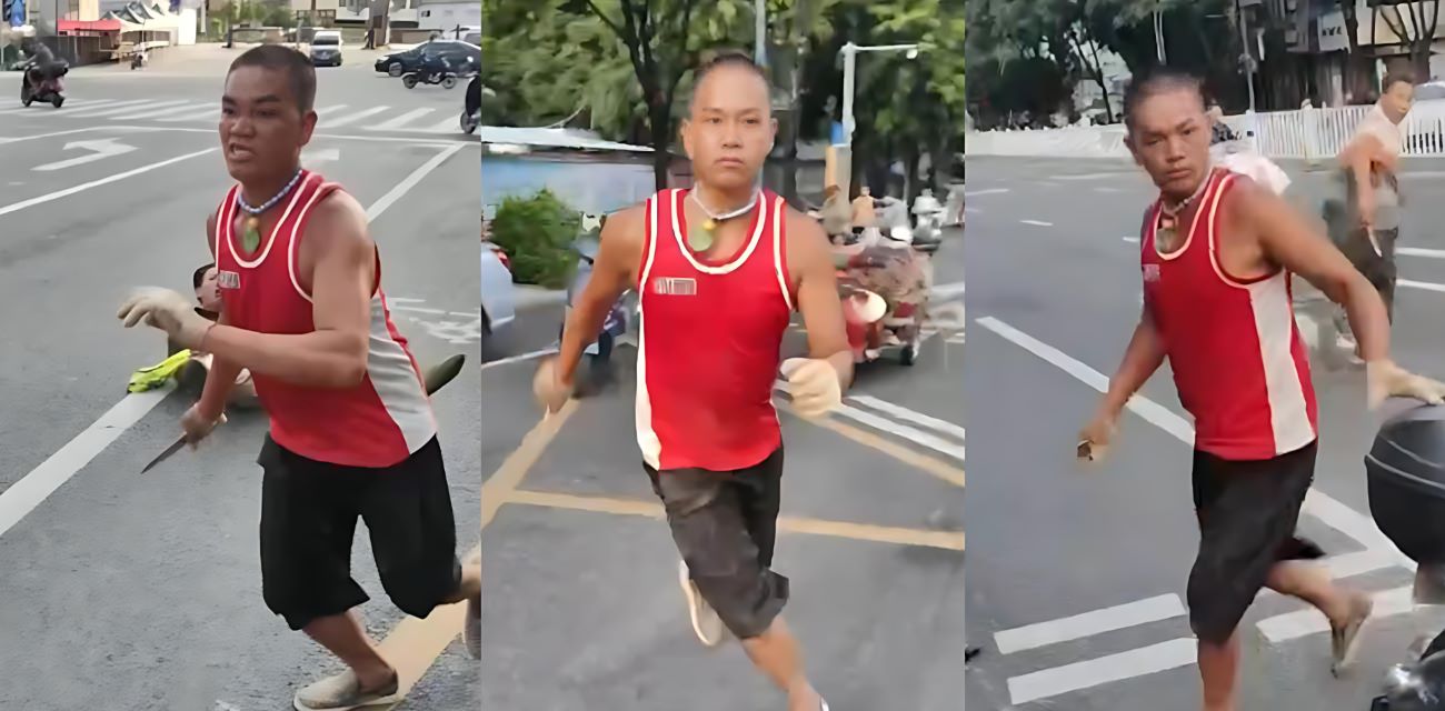 南宁街头惊现刀客 抢劫后持刀无差别捅人 面露凶狠见人就捅 围观群众惊恐报警 场面触目惊心！ - 51吃瓜网-51吃瓜网