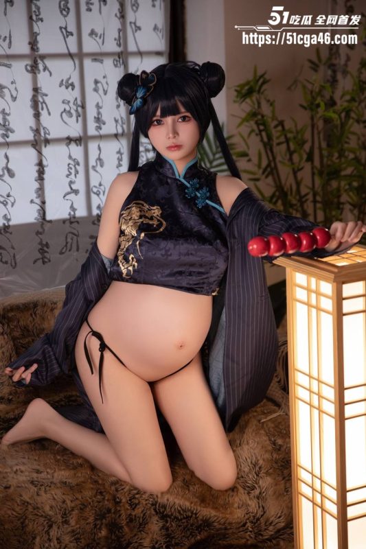 00后极品福利姬 小九酱 孕期拍摄大尺度写真福利 清纯面容黑丝诱惑 转运珠点缀反差感拉满！-51吃瓜网